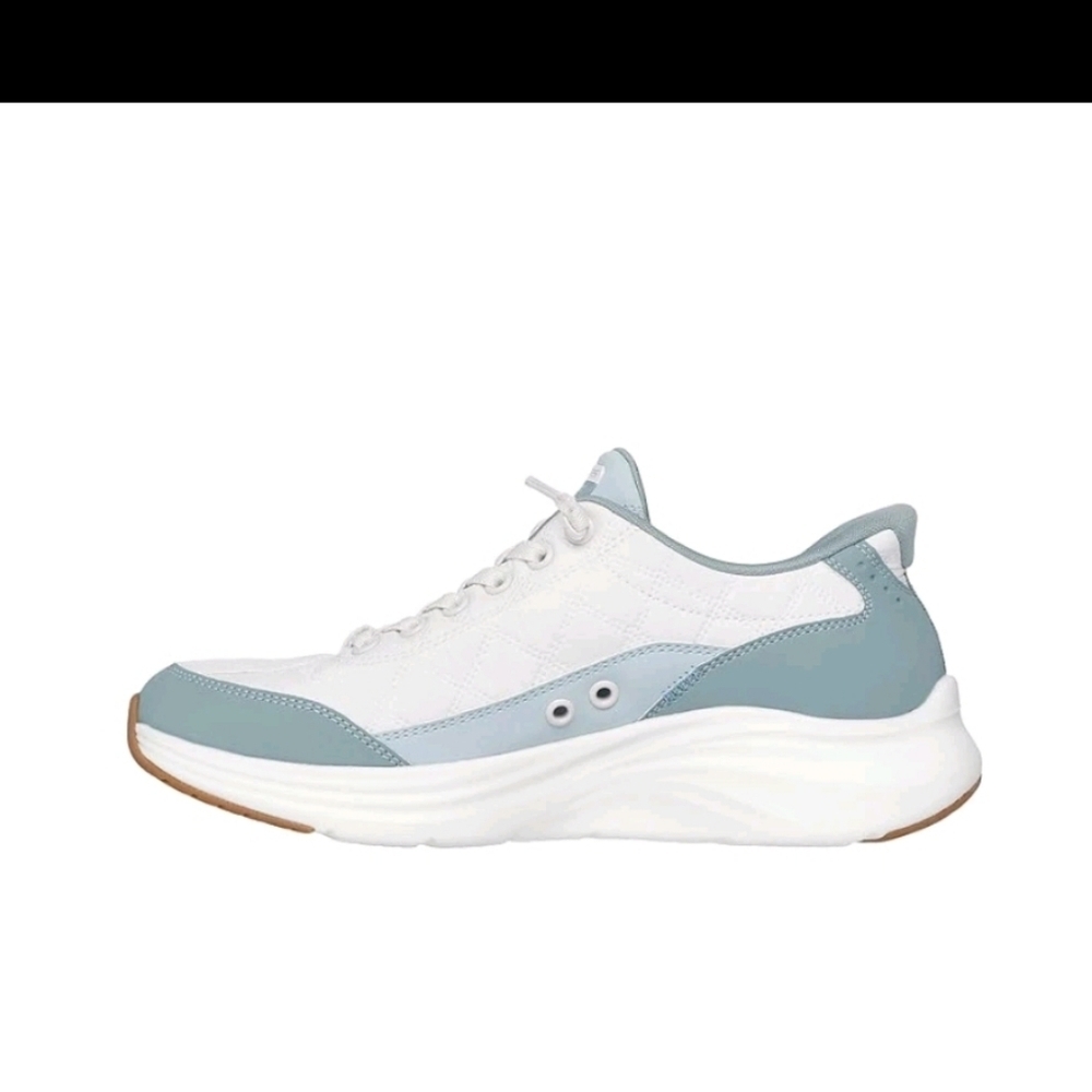 Skechers Women's Contour Foam Slip Ins Sneaker, Sage - Picture 3 of 9